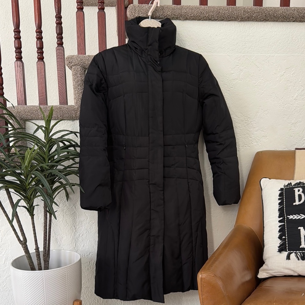 CALVIN KLEIN Women’s Black Quilted Winter Coat Size Small EUC